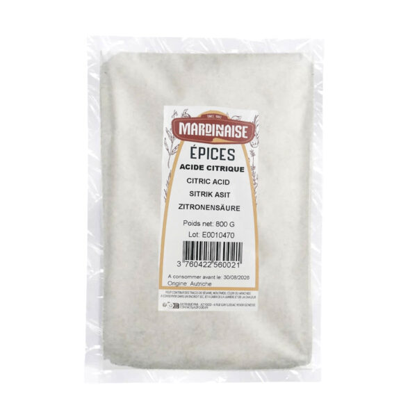 MARDINAISE ACIDE CITRIQUE 800G